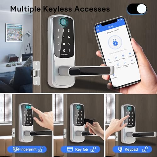 Keypad Door Lock with Fingerprint and App Control