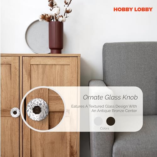 Exquisite Crystal Glass Knobs Home Decor Set of 2