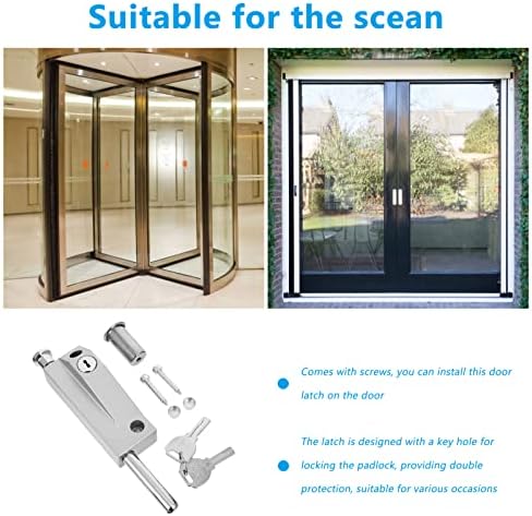 Switch Alloy Deadbolt System for Automatic Silver Steel Doors