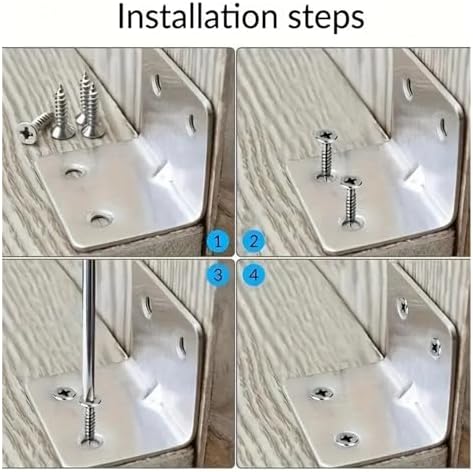 Stainless Steel L-Shape Corner Cabinet Hardware Back Plate