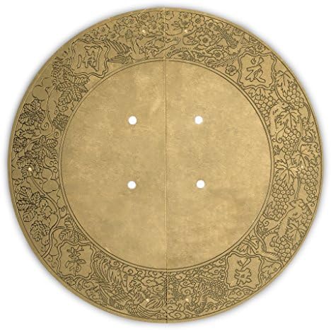 Hardware Philosophy Flower Vine Brass Cabinet Face Plate Backplate Hardware Set