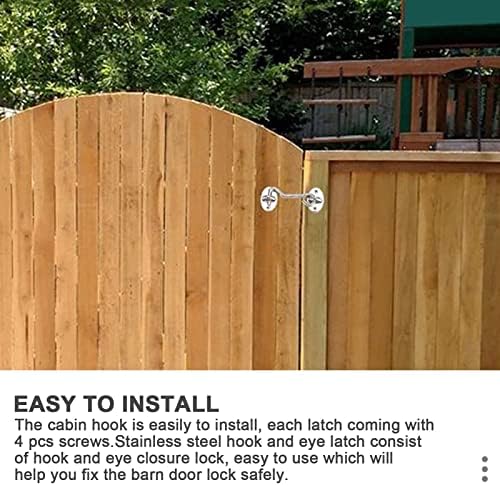 AMAZWI 3-Inch Stainless Steel Door Lock
