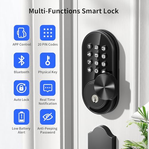 TEEHO Smart Keyless Entry Door Lock with APP Control