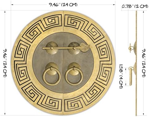Premium Tibetan Brass Cabinet Face Plate Back Plate Set