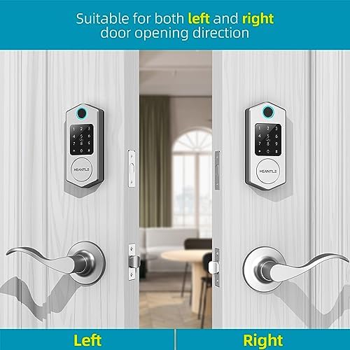 HEANTLE 8-in-1 Smart Front Door Lock Set
